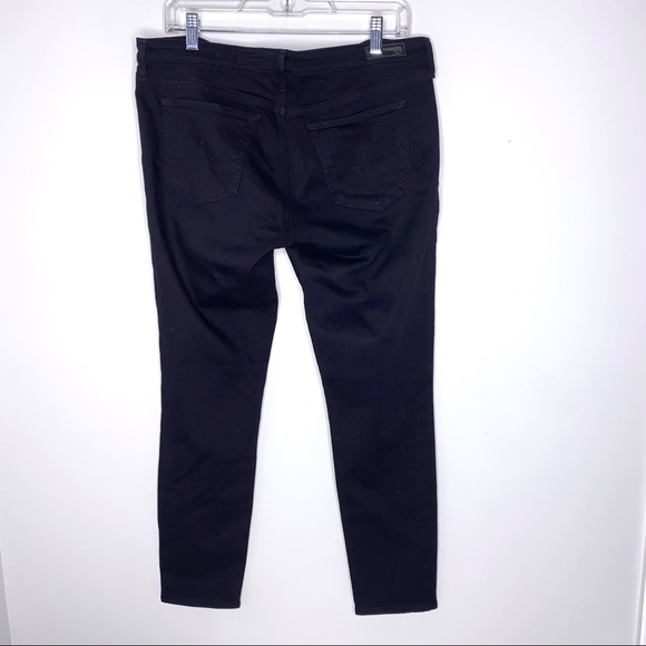 AG Adriano Goldschmied Black Super Skinny Ankle Jeans Size 32R - Picture 4 of 10